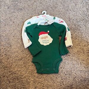Santa's Helper two Baby Onesie